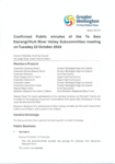Confirmed Public minutes of the Te Awa Kairangi Hutt River Valley Subcommittee meeting on Tuesday 22 October 2024 preview