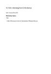 Te Tiriti o Waitangi Komiti 20 May 2025 workshop Agenda preview