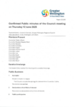 Confirmed Public minutes of the Council meeting on Thursday 12 June 2025 preview