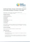 Confirmed Public Transport Committee Meeting minutes on Thursday 11 June 2026 preview