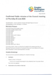 Confirmed Public minutes of Council meeting on Thursday 25 June 2026  preview