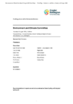 Environment and Climate Committee 20 August 2026 Order Paper preview