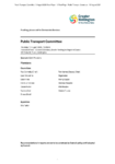 Public Transport Committee 13 August 2026 Order Paper preview