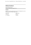 Whitireia Park Board 14 August 2026 Order Paper preview